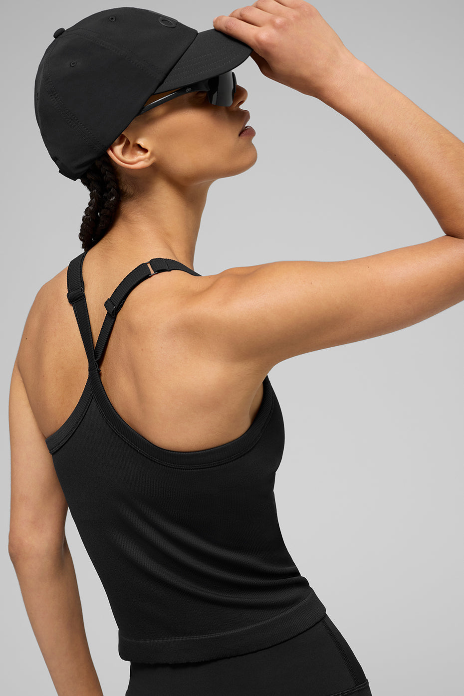 Débardeur soutien-gorge-  côtelé sans coutures